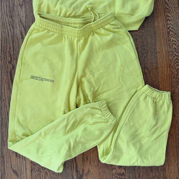 Pangaia 365 Hoodie and Track Pants Set Lime Green XXS